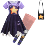 T&uuml;drukute riided Lily Lovebraids Cosplay kost&uuml;&uuml;m Laste kleit Leggingid Kott komplekt P-poppy Lapsed Halloweeni S&uuml;nnip&auml;evapeo Vestidos 11-12T(160)&poppy lily gray