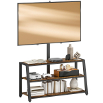 T&ouml;&ouml;stusstiilis televiisorialus, 35-kraadise p&ouml;&ouml;rdeklambriga - Tume pruun 108 x 41 x 135 cm