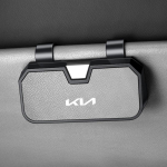 Auto embleem P&auml;ikesesirm Prillikarp Kitse nahast P&auml;ikeseprillide hoidja Korraldaja Klamber Kia Sportage Sorento K5 K3 Seltos Rio Carnival Ceed jaoks ljcmw22