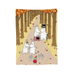 MOOMINID Kesktalvine Tekk Villane Naljakas Soe Visketekk Voodipesuks Lounge'iks Kevad S&uuml;gis 100x125cm (40x50inch)
