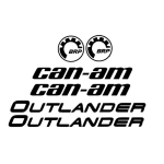 30cm*22cm Klassikaline CAN-AM TEAM Outlander Maverick LOGO BRP KLEEBIS KLEEBISEMBLI P&auml;ikesekaitse Veekindel Autokleebised Auto Kohandatud must