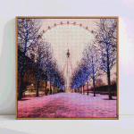 5D DIY teemantmaali maastik T&auml;is&uuml;mmarguse teemanttikandi m&uuml;&uuml;k Teemant 30x30