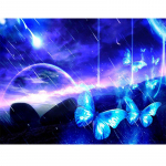 5D-ukseline kodukaunistus T&auml;is&uuml;mmargune teemanttikandid Teemantv&auml;rvimine Ristpistes Teemant 20X30CM