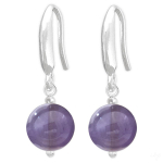 Lily-Crystal [Q4224] - K&auml;sit&ouml;&ouml;h&otilde;bedast k&otilde;rvar&otilde;ngad  Mineralia  amet&uuml;st h&otilde;be - 8 mm lilla