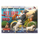 DIY teemantmaal, t&auml;is&uuml;mmargune kivist koerajalgratas, 5D tikandid ristpistes 20X30CM