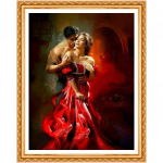 Teemantportree tikandid Tantsija pilt Crystal Teemantmaal Ristpistes seinakaunistus 20X30CM