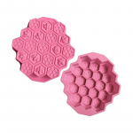 Silikoonist k&uuml;psetusvorm silikoonist k&uuml;psetusvorm 3D kolmem&otilde;&otilde;tmeline k&auml;rgvorm roosa