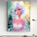 DINGPU DIY 5D teemantmaal maastik Teemanttikandid Ristpistes T&auml;is&uuml;mmargune Dirll Kunst Kodukaunistus 20X30CM