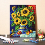 K&auml;sitsi valmistatud numbrid &otilde;limaal L&otilde;uend Numbrid maalid Digitaalne &otilde;limaal DIY maal numbrite j&auml;rgi 40x50cm no frame