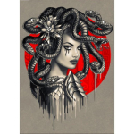 5D DIY Teemantmaaling Madut&uuml;druku Ristpistekomplekt Mosaiik Teemanttikandid Roos T&auml;is&uuml;mmargune/ruudukujuline puur Kodukaunistus Round 20x30cm