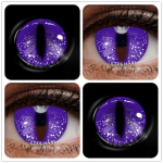 Eyeshare 1paar v&auml;rvilised kontaktl&auml;&auml;tsed silmadele Anime Cosplay v&auml;rvilised l&auml;&auml;tsed Halloweeni hullud l&auml;&auml;tsed Eye Beauty meigil&auml;&auml;tsed