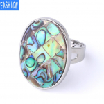 Looduslikud Abalone Shell roosad kammkarbid, valged kammkarbid, kollased kammkarbid reguleeritava r&otilde;ngaga kingitus naistele