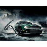 T&auml;isringi puur Teemanttikandid Galloping Auto 5D DIY Teemantmaal Ristpistes Rhinestone Full Round 20x30CM