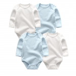 4 t&uuml;kki vasts&uuml;ndinud beebit&uuml;drukute pikkade varrukatega puuvillane bodi, talvine s&uuml;gis, &uuml;hev&auml;rvilised poiste kombinesooni riided 3Months