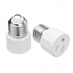 2 tk E26 E27 lambipesa adapter 2 v&otilde;i 3 haru vahelduvvoolu v&auml;ljalaskeava ja lambipesa E27 lambipesa US Plug 1 PC valge