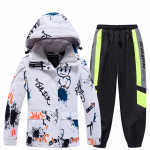 Laste suusakost&uuml;&uuml;m v&auml;litingimustes veekindel soe, paksendatud &uuml;he lauaga kahe lauaga suusa&uuml;likond poistele ja t&uuml;drukutele talvel M