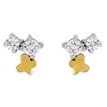 Altesse [R5715] &ndash; h&otilde;bedased Papillon Lumi&egrave;re h&otilde;bek&otilde;rvar&otilde;ngad (roodiumiga kaetud) - 8x8mm kuld