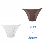 CINOON 2tk/partii Naiste Alusp&uuml;ksid Aluspesu Fitness Sport &Otilde;mblusteta Naiste Pesu Seksikas T-selja G-n&ouml;&ouml;riga stringid Ice Silk Alusp&uuml;ksid Tugevad p&uuml;ksid M