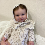 60 CM 24-tolline Reborn Baby Doll riidest keha 3D v&auml;rvitud nahk veenisilikooniga t&uuml;drukule printsessi v&auml;ikelapse Bebe kunstnike kollektsioon same as picture