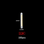 50/100 tk 2,2&ndash;4,5 mm &ouml;&ouml;p&uuml;&uuml;gi ujuv&otilde;ngetuled SL Light Dark Glow Stick Kasulikud kalap&uuml;&uuml;gi luminofoorlampide valgustite tarvikud 2.2mm 100 PCS