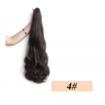 Bybrana Pearly scrunchie hobusesaba must pruun s&uuml;nteetilisest kiust parukas