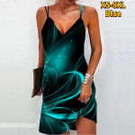 Naiste mood Seksikas 3D s&auml;rava armastustr&uuml;kiga Olkaimeta kleit avara V-kaelusega Camisole kleit XS