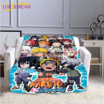 Naruto mood tekk Anime flanellist vooditekk Pehme 3D prinditud koomiksikate Diivan Reisimine Telkimine Lastetekk 75x90cm