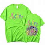 Korn Cartoon Rock Band Music albumi T-s&auml;rk Meeste Vintage Metal Gothic Suurem&otilde;&otilde;tmeline T-s&auml;rk T&auml;navar&otilde;ivad Suvised l&uuml;hikeste varrukatega T-s&auml;rgid XS
