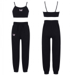 Lastele, t&uuml;drukutele, vabaajar&otilde;ivaste komplekt, varrukateta Crop vest ja p&uuml;ksid j&otilde;usaalis jooksmiseks ja tantsutreeninguks 7-8 Years must