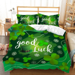 Lucky neljaleheline tekikattega padjap&uuml;&uuml;r, 2 v&otilde;i 3 Lucky voodipesukomplektid, &uuml;heinimesevoodi, kaheinimesevoodi, t&auml;issuuruses t&otilde;mblukuga voodipesu DE 100x135cm