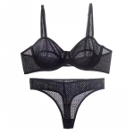 Candy Color pesukomplekt naistele Suvine &uuml;li&otilde;huke Push Up rinnahoidjakomplekt Prantsuse seksikas bralette pitskangast hingavast rinnahoidjast rihmakomplektid S must