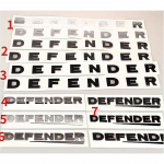 T&auml;hed ABS Embleem DEFENDER Offroad Auto Stiilile Eesmise Kapoti Alumine Pagasiruumi Kaane Nimesilt Embleem Logo Kleebis Vana Enne 2020 1