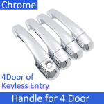 jaoks Toyota 4Runner 4 Runner 5th Gen 2010~2022 Chrome Smart Door k&auml;epideme kate Auto Kaunistamine Tarvikud Stiil Kaitse No Keyless Entry white