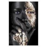 H&otilde;bedaste silmadega must t&uuml;druk L&otilde;uendimaalingud seinal Kunst plakatid ja v&auml;ljatr&uuml;kid Aafrika naise kunstipildid Kodu seinakaunistus 20x30cm