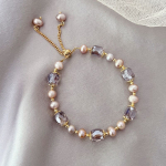 Natural Fresh Water Pearl charm Bangles For Women Adjustable Bracelets Pulseras Handmade Fine Luxury kuld