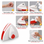 Magnetiline aknapuhastusvahend, kahekihiline klaasipuhasti, automaatne vee t&uuml;hjendusklaasipuhasti Magnethari kodupuhastusvahendid for 3-8mm