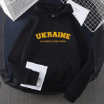 Ukraina kampsunid Ukraina dressipluus Mehed Naiste Pullover Fliis Meeste kampsunid Kollane Roheline Kapuutsiga Meeste R&otilde;ivad Streetwaer XL
