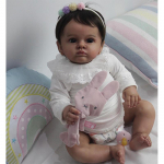 60 cm valmis nukk pildis Reborn Doll Tutti v&auml;ikelapse t&uuml;druku k&auml;sitsi maalitud nukk kvaliteetne 3D nahaga nukk