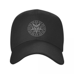 Klassikaline unisex Baphometi pesapallim&uuml;ts t&auml;iskasvanutele Saatan Pentagrammiga reguleeritav isam&uuml;ts naiste sportlikele naistele Baseball Cap