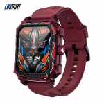 LOKMAT Sport Smart Watch Uus lipulaev veekindel fitnessj&auml;lgija BT kutsub nutikellad s&uuml;dame l&ouml;&ouml;gisageduse vere hapnikumonitor punane