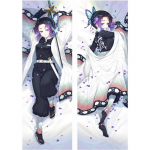 60x180 cm Anime Deemonit Slayer Agatsuma Zenitsu Kochou Shinobu Dakimakura &uuml;mbris Kahepoolne 3D Prinditud voodipesu kallistav keha padjakate 50x150cm Peach Skin