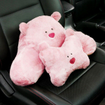 Armas auto nimmepadja peatoe komplekt Pl&uuml;&uuml;s auto kaitse kaelal&uuml;li kaitse nimmeosa l&uuml;lisamba padjad vabaaja mugavad padjad Lumbar Cushion+ Headrest valge