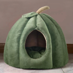 Kassi kennel talvel soe t&auml;ielikult suletud mugav magamismaja K&otilde;rvitsa kassipesa lemmiklooma vooditarbed 40x40x36cm roheline