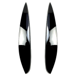 2pcs Headlamp Headlight Eyebrow Stickers Trim Carbon Fiber Decoration Cover For Smart fortwo forfour 453 Car