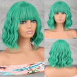 Miss Wig l&uuml;hike laineline valkjas hall s&uuml;nteetiline parukas naiste kuumakindel naturaalne poolosaline Cosplay Party Lolita parukas 35cm