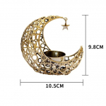 Metallist viirukipliit Festival Bright Crescent Black Gold Classic Elegantne Euroopa elutoa lauaarvuti viirukipliit 2