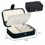 Nuppude hoiustamine T&otilde;mblukuga juveliiride korraldaja konteinerikarp Kaasaskantav ehtekarp Ehtekorder N&auml;idik reisiehete karbid 16x11x5 cm must