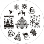Pandoxi j&otilde;ulude XMAS-teema k&uuml;&uuml;nekunsti templimalli pildiplaat AP01 k&uuml;&uuml;nte stantsimisplaatide komplekt ONEsize
