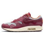 Nike Patta x Air Max 1 Rush Maroon Unisex tossud punased metallik-h&otilde;bedased DO9549-001 43