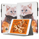 V&auml;rviline v&auml;rvimis&uuml;mbris iPadile 10.2 iPad 10.5 iPad 10.9 iPad 5 6 7 8 9 iPad Pro 11 iPad mini 1 2 3 4 5 6 alusehoidja PU-nahast klappkate iPad Mini 6 valge